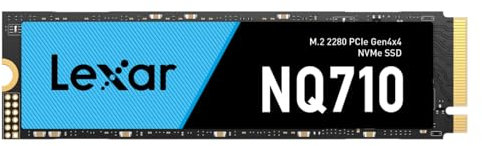 Lexar NQ710 2 TB PCIe 4.0 interne SSD, M.2 2280 PCIe Gen4x4 NVMe 1.4, Lesen bis zu 5000 MB/s, interne Hochleistungs-SSD-Festplatte für Spiele und Videobearbeitung