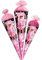 Schultüte - Barbie - 35-85 cm - Größe wählbar - Holzspitze wählbar - Zuckertüte - Tüll - oder Filzabschluß - eckig/rund - klein & groß - Geschenktüte - Sc..