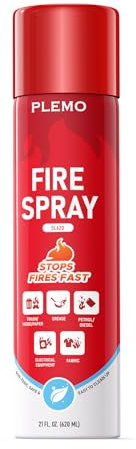 PLEMO Car Fire Extinguisher All-in-1, Small extinguisher for Car, Kitchen, Caravan, Camping, Tackles multiple types of fire SL620, 1-Pack