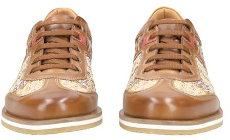 Galizio Torresi Schnürschuhe 310530 V.70396, gelocht/geflochten, Braun, Herren EU 43