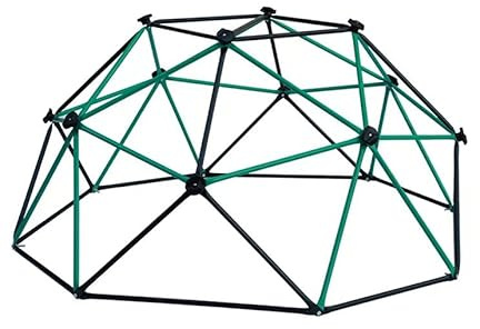 Little Nation Geometric Climbing Dome – Kids Outdoor Climbing Frame & Monkey Bars Playhouse, Rust-Resistant Steel Dome in 6 ft or 10 ft, Supports 1000 lb, Ideal for Ages 3–10 (6ft)