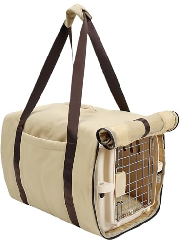 Cubiertas para Jaulas De Perros - Protector con Asas - Cubierta para Transportín De Gato con Ventana De Malla Y Fondo Antideslizante | para Mascotas Cachorros Y Gatos En Viajes En Avión