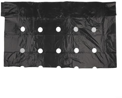 Pellicola di pacciamatura perforata in PE per uso in giardino, per prevenire le erbacce e ridurre l'evaporazione dell'acqua, copertura del terreno per la coltivazione delle colture (10 m x 0,95 m)