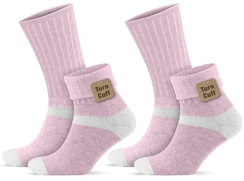 GoWith 2 Pairs Alpaca Wool Socks for Men/Women, Norwegian Warm Winter Thick Thermal Socks Alpaca Socks