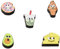 Crocs Unisex Shoe 5-Pack | Personalize with Jibbitz for Schuh-Charme, Lights Up Food Friends