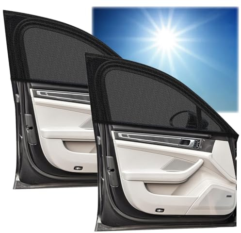 2Pcs Sun Shade for Car Window, Sunshade, Black Car Shades for Window Baby, Sun Visor for Cars Baby, 51.18in x 23.62in, Lightweight 100g