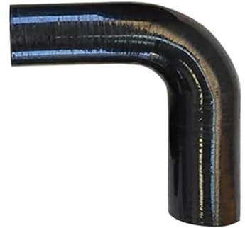 High Temperature Resistant Hose Black 90° Bend Right Angle Bend Modified Intake Pipe Water Tank Pipe turbocharged Silicone Hose(150X150MM_10MM)