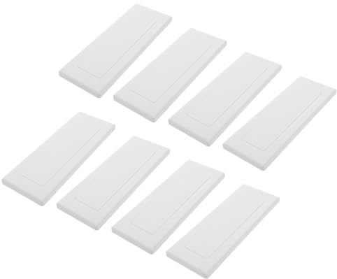 HOMSFOU 8 Piezas Placas de Pared para Caja de Empalmes Tipo Cubiertas de Salida Plástico Resistente Tapas para Protección de Enchufes y Cables Instalación Fácil para Hogar y Oficina