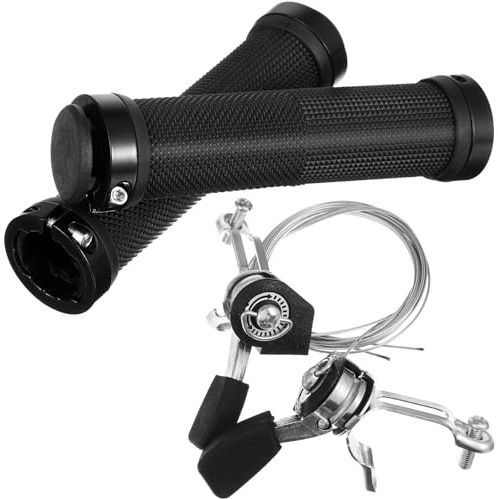 TOYZFRIENDY Leve Cambio Velocità per Bicicletta con Impugnature Manubrio Antiscivolo Compatibile con Mountain Bike e Bici da Corsa Veloce della Marcia Kit Completo Accessori Manubrio