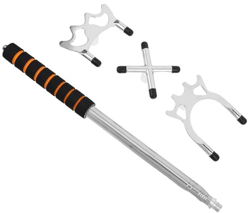 FUNOMOCYA Queue de Billard Extensible en Acier Inoxydable avec Tête de Pont Amovible et Poignée Antidérapante Rallonge Rétractable pour Billard Accessoire Pratique pour Jeu et Rangement
