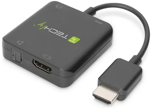 Techly Estrattore Audio HDMI Stereo/Canale Audio 5.1 4K 3D IDATA HDMI-VGA8