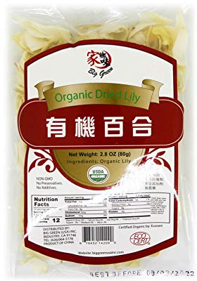 Big Green Organic Dried Lily Root Bulb 有机百合