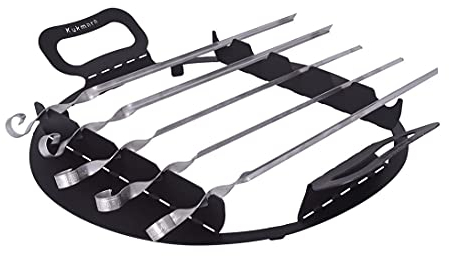 Kukmara Spießhalter für Utschak 9 Liter inklusive 5 Schaschlikspießen