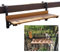 Hängetisch Balkon,klapptisch balkongeländer,Balkonhängetisch Klappbar,Balkontisch Zum Einhängen,Balkontisch Wetterfest,Hängetisch Gartentisch Klapptisch,80*26cm/31.4*10.2in ( Color : Wood color , Size