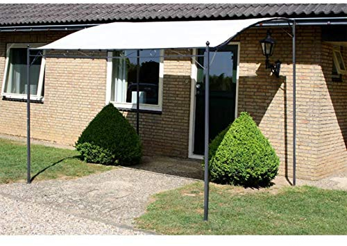 Homgoday Pavillon Stoff Cremeweiß Model43217