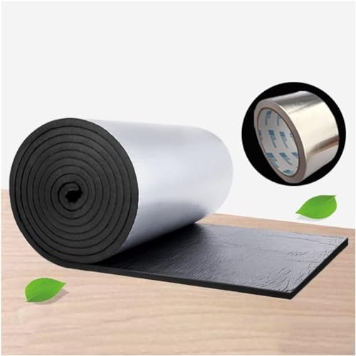 JIUYUEYA Schalldämmende Baumwolle aus Aluminiumfolie, Selbstklebende Heizkörper-Reflektor-Isolierrolle, Wärme- und Dampfsperre, for Camping im Autoschuppen (Color : 30mm(thk), Size : 1 * 8M (8m²))