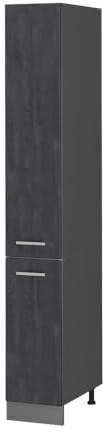 Vicco Pharmacy cabinet Raul, Black concrete/Anthracite, 30 cm