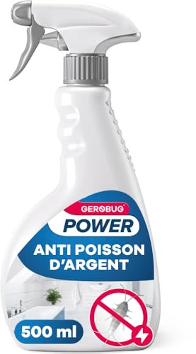 GEROBUG® Spray anti poissons d'argent pour lutter contre les poissons d'argent - Produit efficace contre les poissons d'argent - Insecticide Efficace à Action Longue Durée