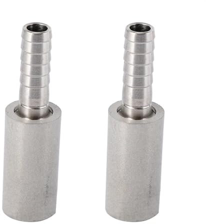 JKELPV bierbrauset 2X, 0,5 Diffusionsstein Stahl Bier Kohlensäure Belüftung für Fassbier Wein Werkzeuge Bar Zubehör Heimbrausystem