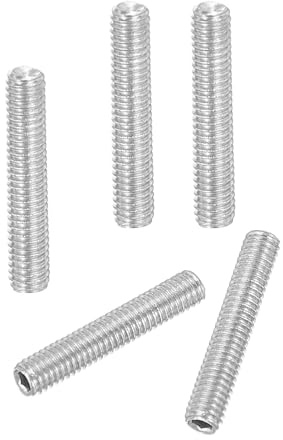 PATIKIL 30 Stück Madenschraube M3 x 16mm, 304 Edelstahl Madenschrauben Set für Türklinken Halterung Möbel Lampen Wasserhahn Reparaturen, Silber Innensechskant Gewindestifte Schrauben Set