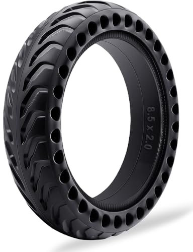 BABEJIA 1PCS E Scooter Reifen 50/75-6.1 Tubeless, Werten Sie Ihr Scooter auf mit Reifen 8 1/2 x2, Vollgummireifen 8.5x2 Kompatibel mit Soflow SO4/SO3, Xiaomi 3/3 Lite/M365/Pro 2, Hiboy S2
