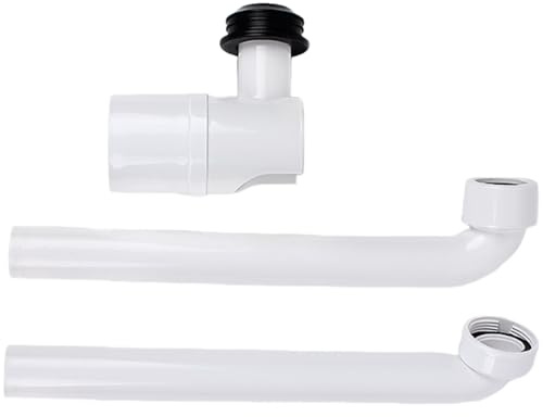Adjustable Sink Drain Trap 1-1/4Inch Space Saving Waste Bathroom Drain Pipe Rotating Waste Adjustable Washbasin Siphon