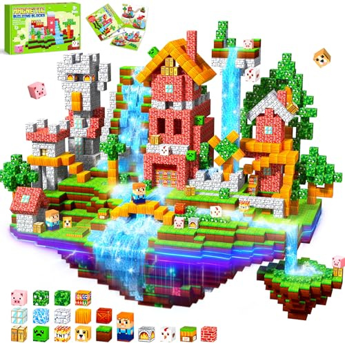 COOLJOYA Magnetic Blocks - 150 PCS Magnetic Building Blocks, Building & Learning Construction Toys for Montessori Birthday Gifts,Easter Gifts for Kids,Sensory Toys for Boys Girls Age 3 4 5 6 7 8 9 10