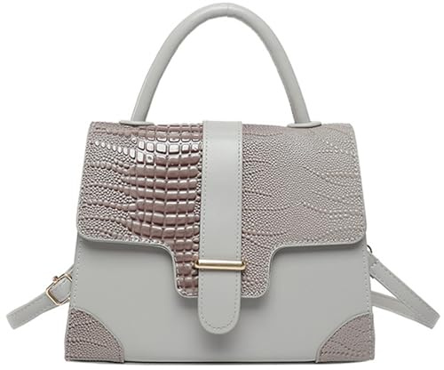PU Leather Crossbody Bag For Ladies Functional Designs Shoulder Bag Casual Top Handle Purse Office Satchel Purses