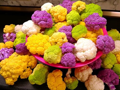5 Sorten Blumenkohl Mix bunte Mischung Romanesco Brokkoli Gemüsesamen100 Samen GEMISCHT in EINER TÜTE von der-kleine-gaertner