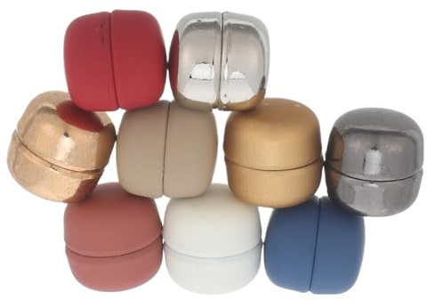 CIMAXIC 9 Par Magnetiska Hijabnålar för Kvinnor Färgade Macaron Scarfspännen med Fixering Nosnag Magnetknappar för Huvuddukar och Sjal Säker och Stilren Accessoar för Bekväm Användning