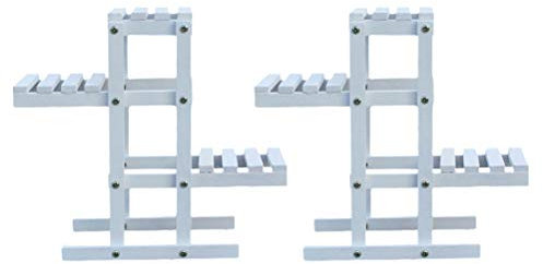 Cabilock 2pezzi Portavaso Legno per Piante Succulente Espositore Decorativo per Interni Ed Esterni per Ufficio Camera da Letto e Giardino