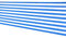 Balkon Sichtschutz - 6 Meter - 90 cm hoch - Balkonverkleidung blau weiß - Balkon Bespannung atmungsaktiv