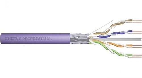 DIGITUS Cable de red CAT.6 F/UTP DCA SOLID WIRE AWG 23/1 LSOH 305M púrpura foiLED