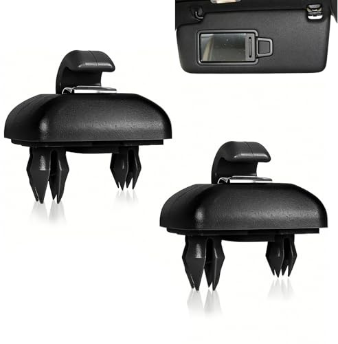 Parasol Reemplazo Clip, Visera para Gancho, Clip para Visera de Coche, Clip Interior de la Visera del Coche, Clip de Gancho para Parasol de Coche, Soporte para A1 A3 S3 A4 S4 A5 S5 Q3 Q5 TT,Negro