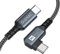 100W USB C auf USB C Kabel 3M,90 Grad Schnellladekabel USB C PD 5A USB Typ C Ladekabel mit E-Mark Chip für Macbook Pro;MacBook Air;iPad Pro;Samsung Galaxy;Huawei;ChromeBook Pixel;Tablet Google