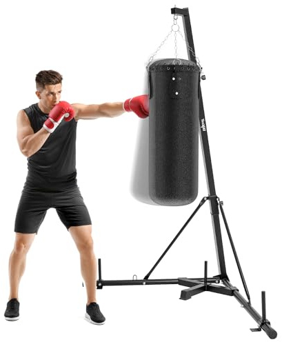 Yes4All Punching Bag Hanger, Stainless Steel Swivel Chain with 4 Snap Hooks for Heavy Bag, Gym Swing, Trapeze, and Hammock, Metal