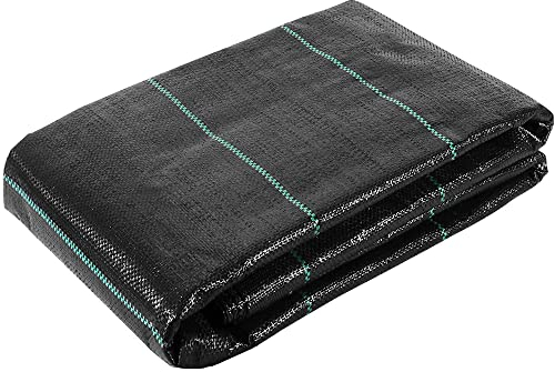 Dripex Unkrautvlies Gartenvlies gegen Unkraut 2m x 5m, 90g/m² Unkrautfolie Wasserdurchlässig, Reißfestes Unkrautflies mit Hohe UV-Stabilisierung, Unkrautgewebe für Garten, Hochbeet, Einfahrt