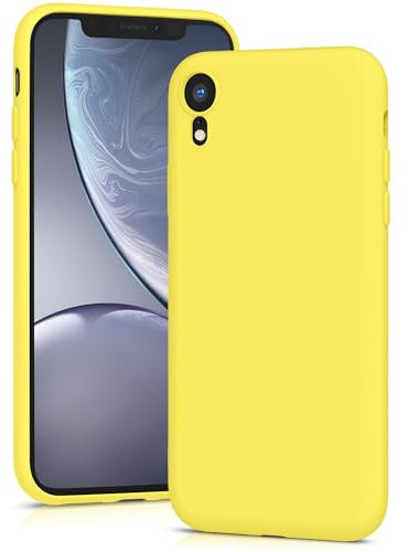 YATWIN Silicone Case for iPhone XR, Soft-Touch, Shockproof, DustProof, Antiskid Full Body Armour Phone Cover for Apple iPhone XR - Yellow