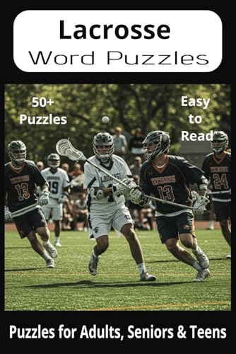 Lacrosse Word Search Puzzle Book: Fun and Easy-to-Read Word Searches Featuring Lacrosse, Events, Training, Rules & More | 6x9” Book with 110 Pages – A ... Holidays, Vacations, and Relaxing Free Time
