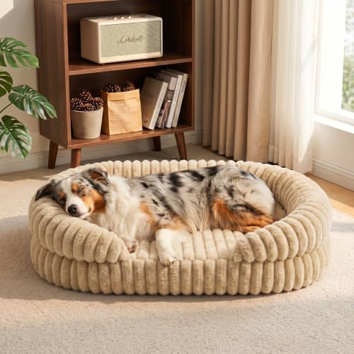 Woiil Panier Chien Orthopédique Grande Taille Lavable,109x84cm