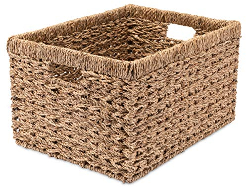 Decorasian, cesto portaoggetti in alga marina, molto resistente