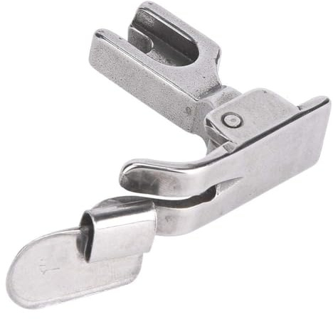 Piedino a Rullo Industriale per Macchina da Cucire, Accessorio in Acciaio per Orlo Arrotolato, Ricambio per Letto Macchina