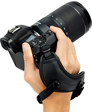 PROfezzion Deluxe Mikrofaser-Kamera-Handschlaufe, Sichere Gepolsterte Kamerahalterung-Handgelenksschlaufe für Canon Nikon Sony Fujifilm DSLR und Spiegellose, Unverzichtbares Fotozubehör für Fotografen