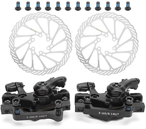 Frein à Disque Vélo, Forte Force de Freinage Universel Ensemble Complet Avant Arrière for VTT Cyclisme Tout-Terrain et Loisirs en Ville