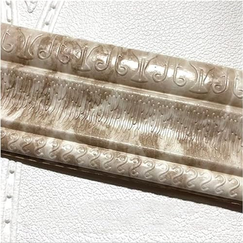 Borde de papel tapiz, azulejos de pared autoadhesivos, Borde de rodapié de pared colorido de 2,3 m Patrón 3D Etiqueta de PVC Borde de papel tapiz autoadhesivo a prueba de choques (230 cm * 8 cm) (Colo