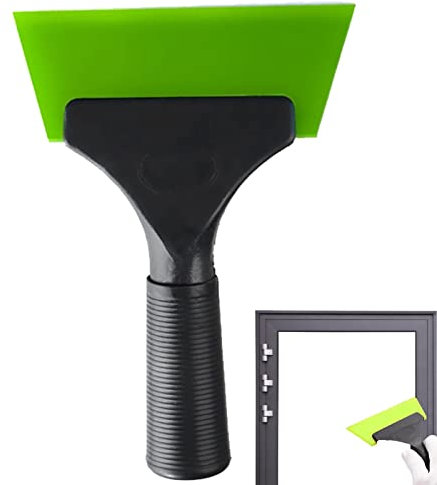 Spatola lavavetri, raschietto morbido – lavavetri per auto, raschietto per auto, strumento applicatore per decalcomania, lavavetri per la colorazione di finestre, parabrezza, pulizia porte di vetro