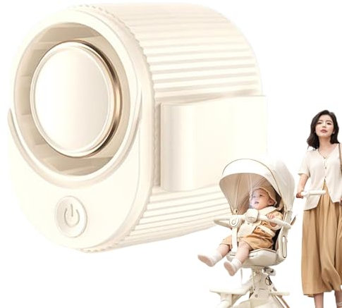 Dtaigou Ventilador De Cintura - Ventilador Portátil Para Cintura - Dispositivo De Enfriamiento Sin Aspas Con 3 Velocidades Ajustables, 1200mAh Para Exteriores, Camping, Senderismo, Festivales,