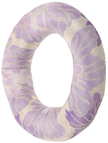 Operitacx Singing Bowl Cushion with Enhanced Grip and Surface Protection Round Lavender Cloth Material for Nepali Singing Bowls for Yoga and Office Desks