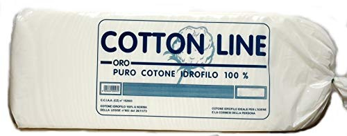 COTTONLINE - Puro Cotone Idrofilo 1 Kg Per Uso Sanitario Medico Chirurgico Medicazioni 1Kg