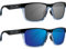 Epoch Eyewear 2 Delta Sonnenbrillen Crystal Blue Schwarz Frame Smoke Lens Blue Mirror Lens